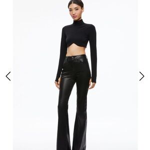 Alice + Olivia Elegant melange Black Top